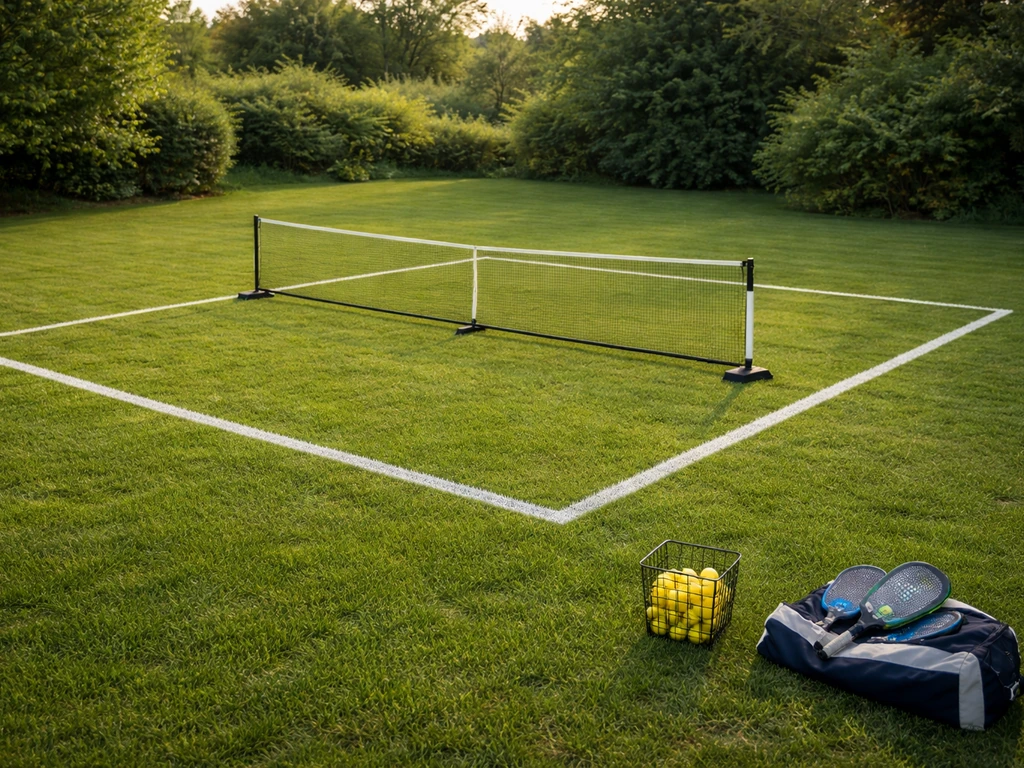 Pickleball sur gazon en France : terrain jouable et pelouse préservée